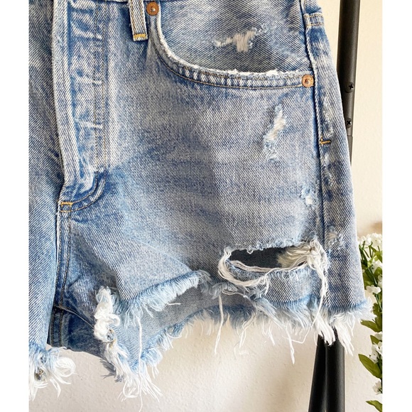 AGOLDE Parker Vintage Cut Off Short in Swapmeet 26 - Picture 7 of 16